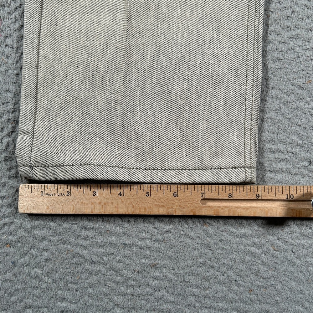PJ Mark Denim Jeans Mens 34x32 Beige Straight Leg Regular Cotton Blend 5 Pockets - Picture 9 of 10